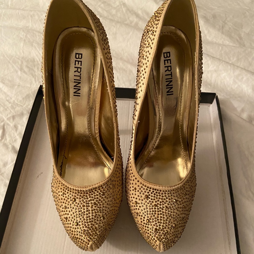 Women bedazzled high heels